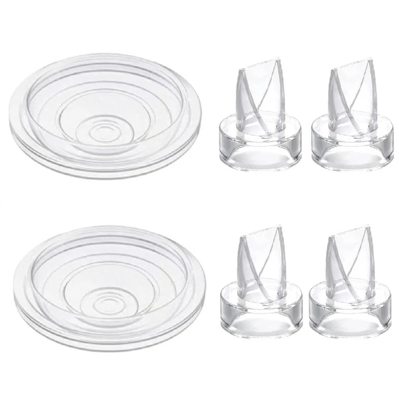 

6pcs Duckbill Valves & Silicone Diaphragm set Breast Silicone Duck Mouth & Diaphragm Combination for Breast