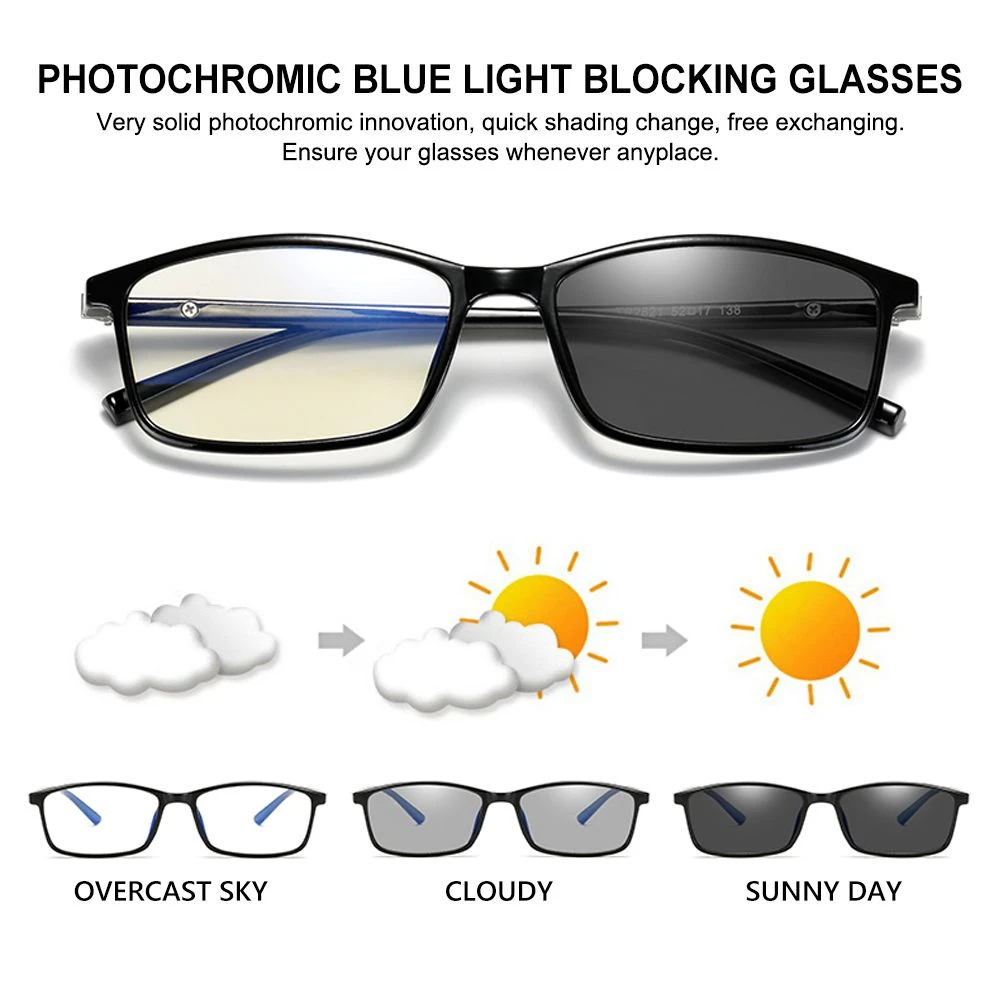 photochromic and anti glare glasses