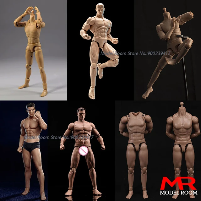 1/12 Scale Male Super Flexible Body Action Figure Model TM01 TM02 Seamless  Body AM116 G001