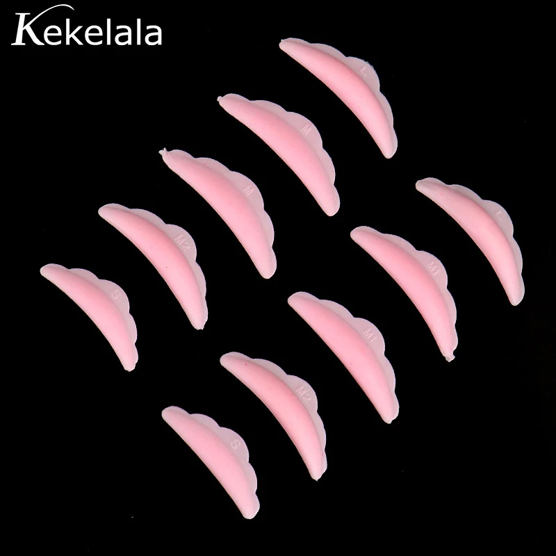 Eyelash Lift & Perm Reusable Silicone Pads - 10 Piece Set for Lash Curling and Extension