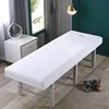 Beauty Salon High Elastic Solid Bed Cover Massage SPA Treatment Elastic Full Cover Rubber Band Fitted Bed Sheet with Hole 2