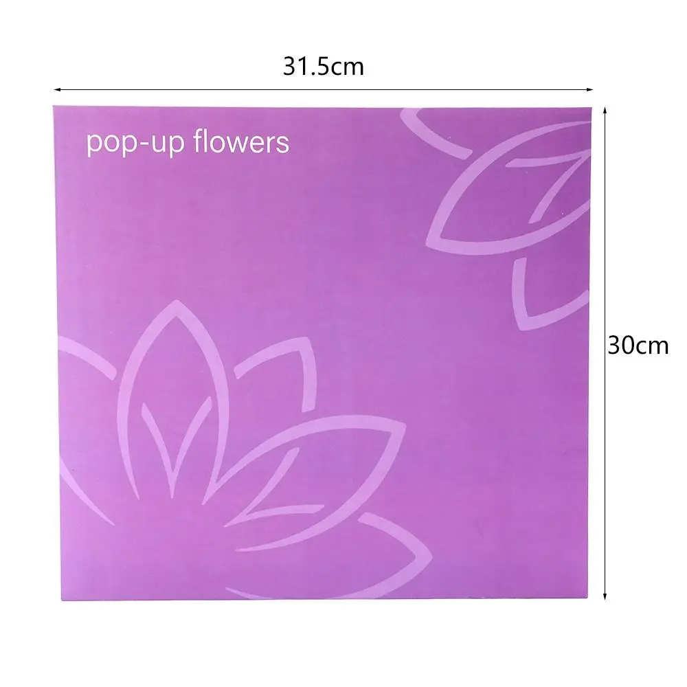 Carving Flower Mother's Day Birthday Greeting Card Wishing Handmade 3D Pop Up Greeting Card Creative Paper Thank You