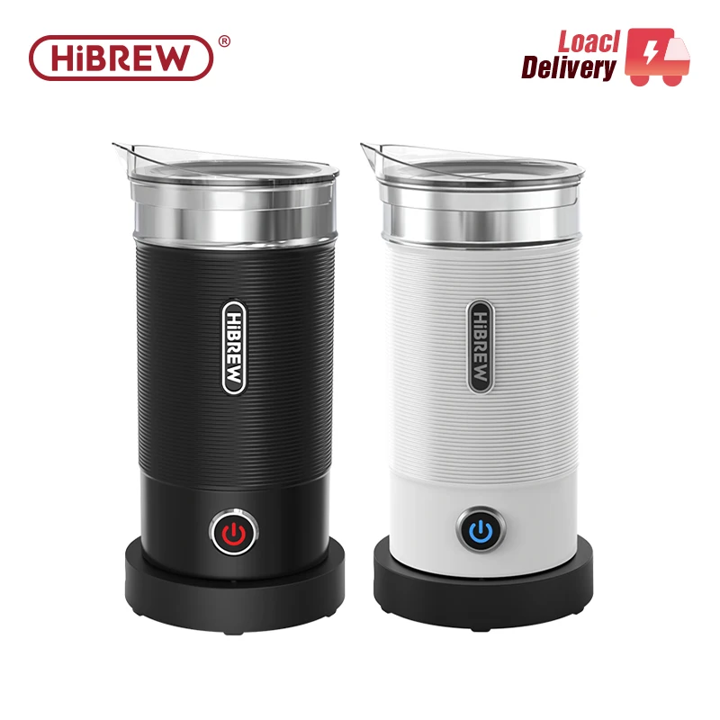 Milk Frother Electric Milk Frother HiBREW Automatic Chocolate Mixer Cold/Hot Latte Cappuccino Milk Warmer