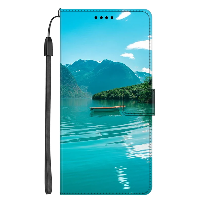 Magnetic Leather Flip Wallet Phone Case - Premium Book Cover Design