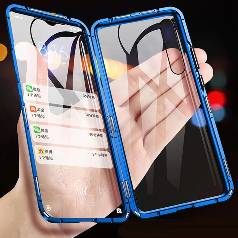 

Full Protection Metal Magnetic Case For Samsung Galaxy A22 4G 5G A30S A31Double-Sided Glass Cover For Samsung Galaxy A32 4G 5G