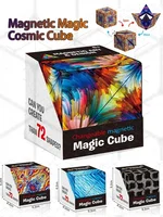 3D Dreamy Changeable Magnetic Magic Square Infinite Flippig Geometry Puzzle Game Antistress Fidget Toy Children Birthday Gift 1