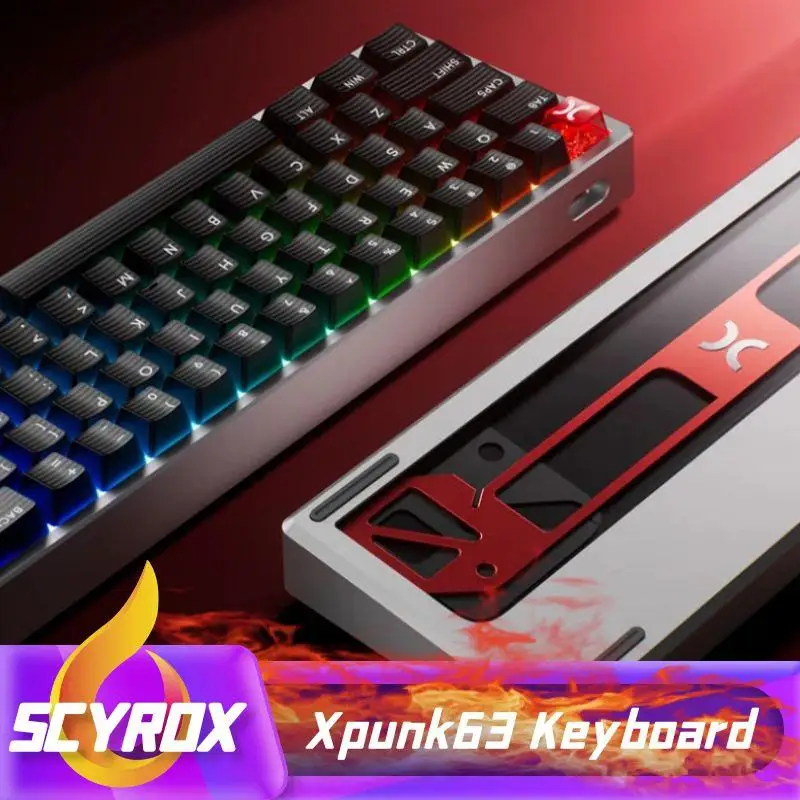 SCYROX/Xpunk63 Magnetic axis Wired mechanical keyboard 8K return