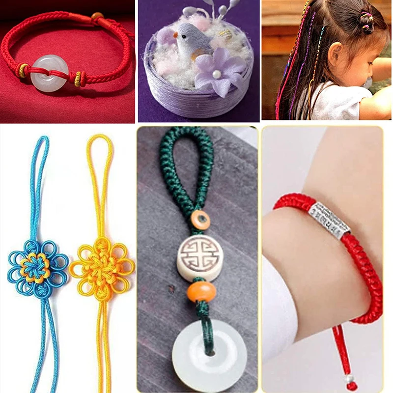 20 M rattail string satin cord nylon trim cord necklace beading craft DIY jewelry making silk thread silk bracelet string nylon cord satin cord silk cord