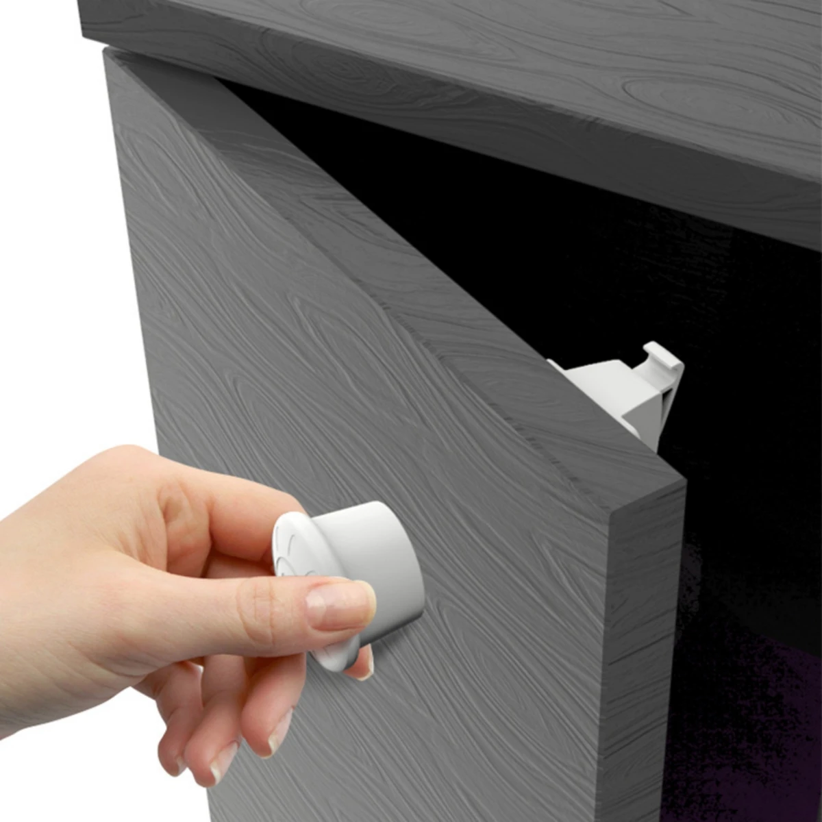 Cabinet Lock Child Lock Safety Lock Magnetic Child Protection Baby Safety Plastic Lock Drawer Latch Cabinet Door Limiter