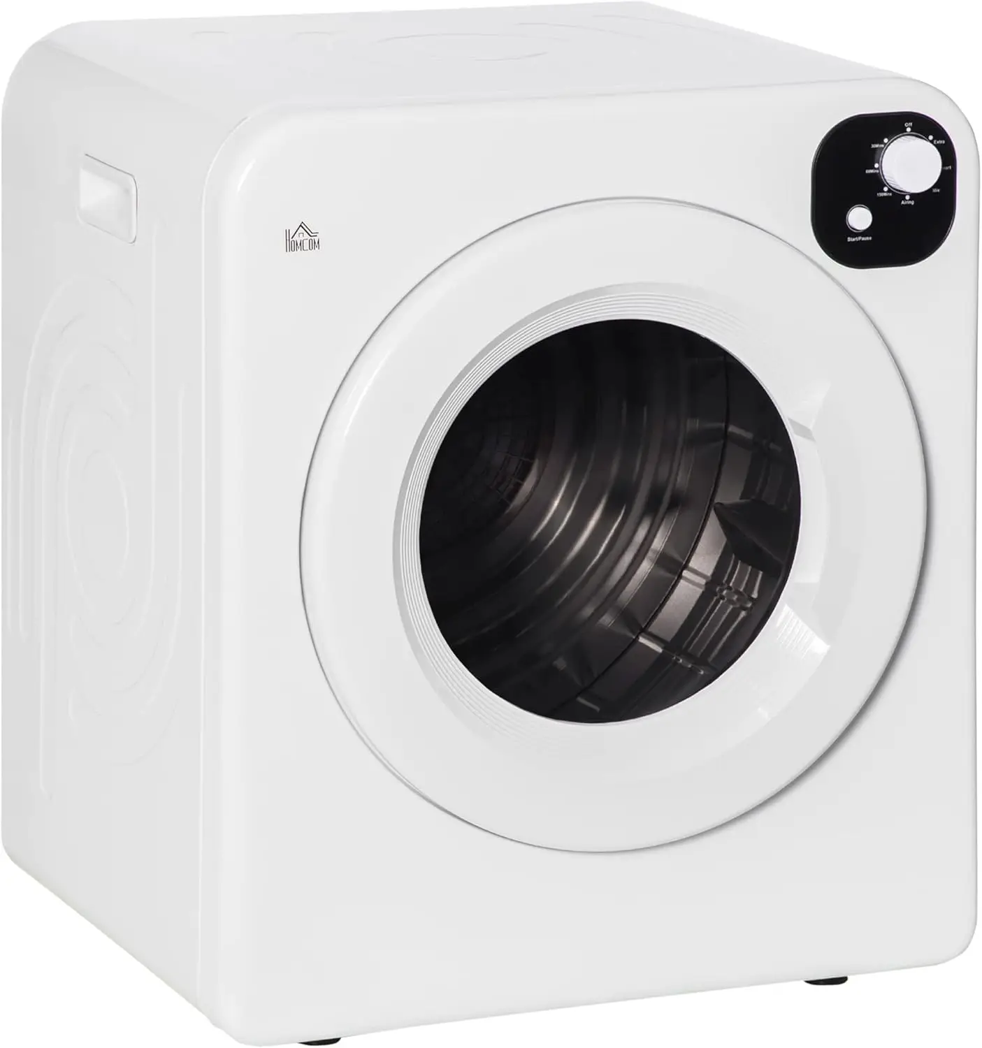 Portable Clothes Dryer, 120V 1300W Compact Laundry Dryer with Intelligent Drying, 3.2 cu.ft Stainless Steel Drum, Front Load Ele