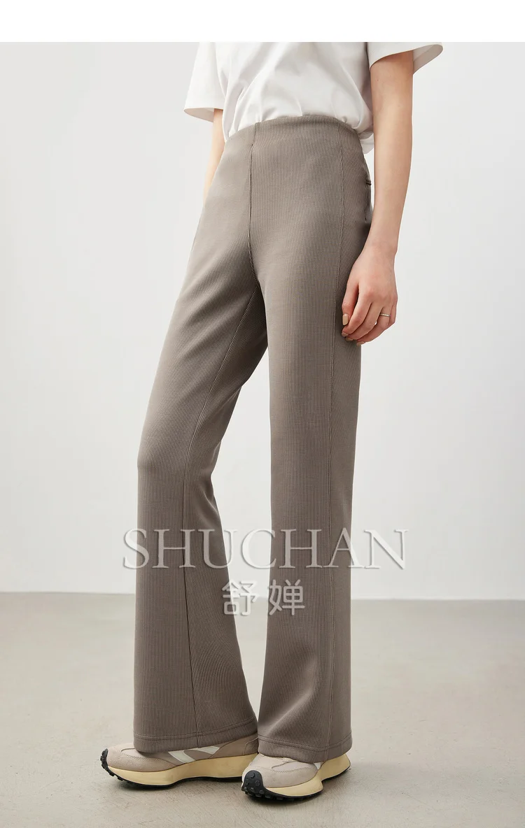 

new 2024 spring high quality pantalones de mujer korean style ModaL Polyester Spandex pantalones mujer verano flare pants