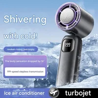 Ventilateur Électrique Portable 2025 – Ventilateur Turbo Rechargeable, Climatiseur de Poche et de Bureau Double Usage pour le Camping 3