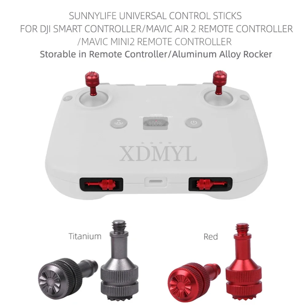4pz Stick Controller Droni, Rimovibili Joystick per Droni Accessori di Sostituzione del Pollice del Controller Stick Compatibile con DJI Mini 3 Pro Drone DJI RC (Arancione, Rosa