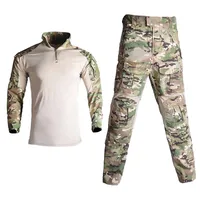 Combat Uniform Tactical Shirts G3 Camo Hiking Shirts Hunting Clothes Wear-resisting Men Clothing Camping Cargo Pants Elasticity 1