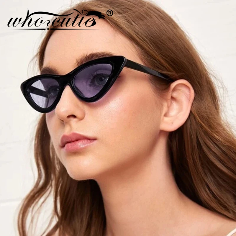 Womens Fashion Jagged Edge Staggered Flash Mirror Lens Cat Eye Sunglasses, Black / Pink