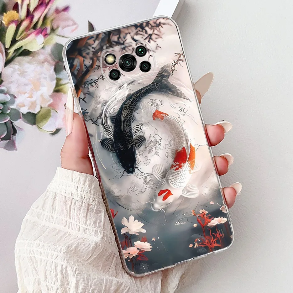 Fashionable Painted Soft Slim Phone Case for Xiaomi Poco X3 Series