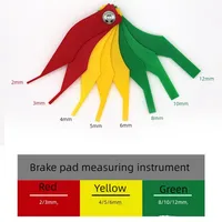 Universal Automotive Brake Pad Thickness Gauge Brake Pad Measure Ruler Test Tool Brake Diagnostic Tool Tester Car Accessories 1