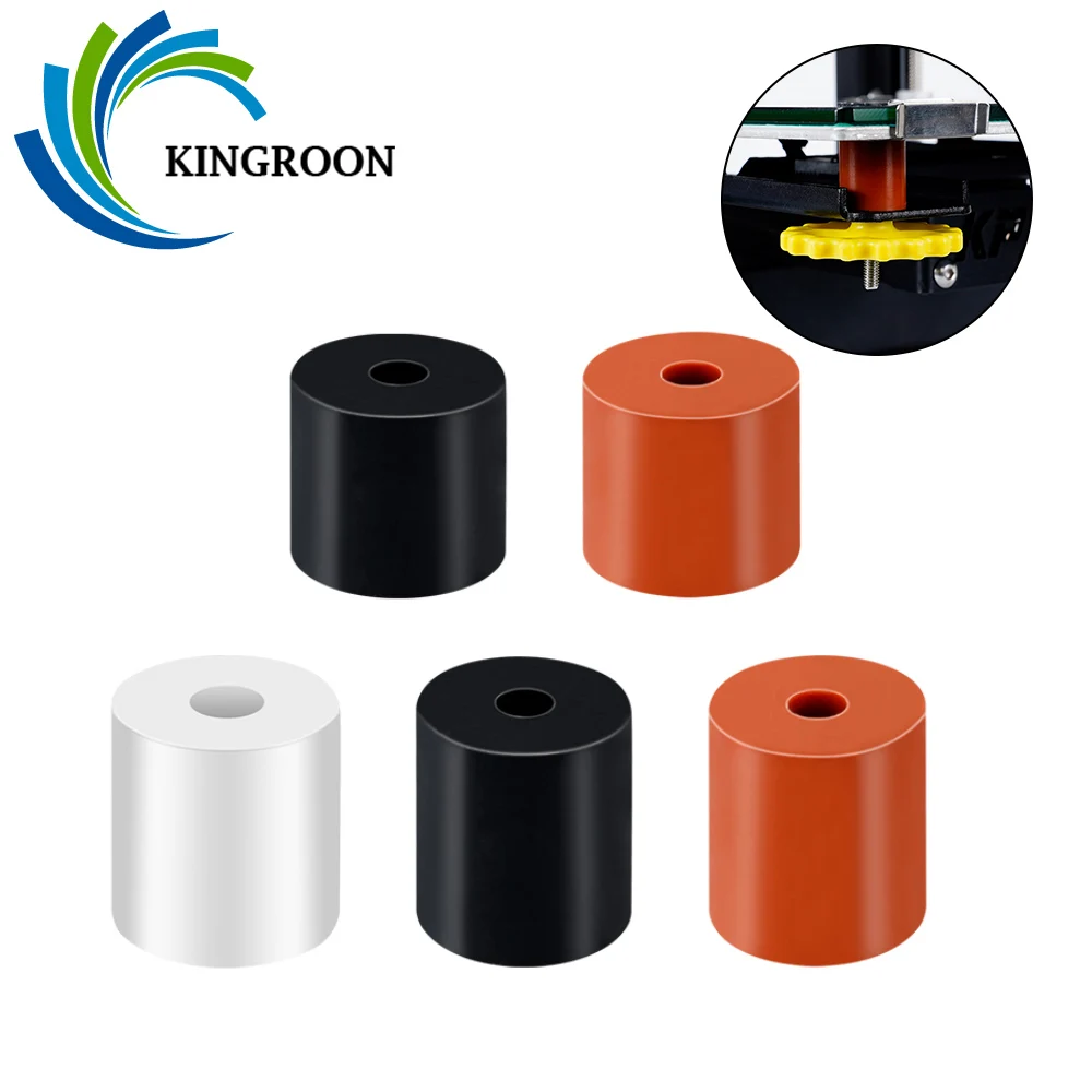 Kingroon-espaçador de Silicone de Alta Temperatura para Impressora 3d Nivelamento Coluna para Cr10 Cr10s Ender3 Peças da Impressora 3d 10 Pcs - Imagem 5