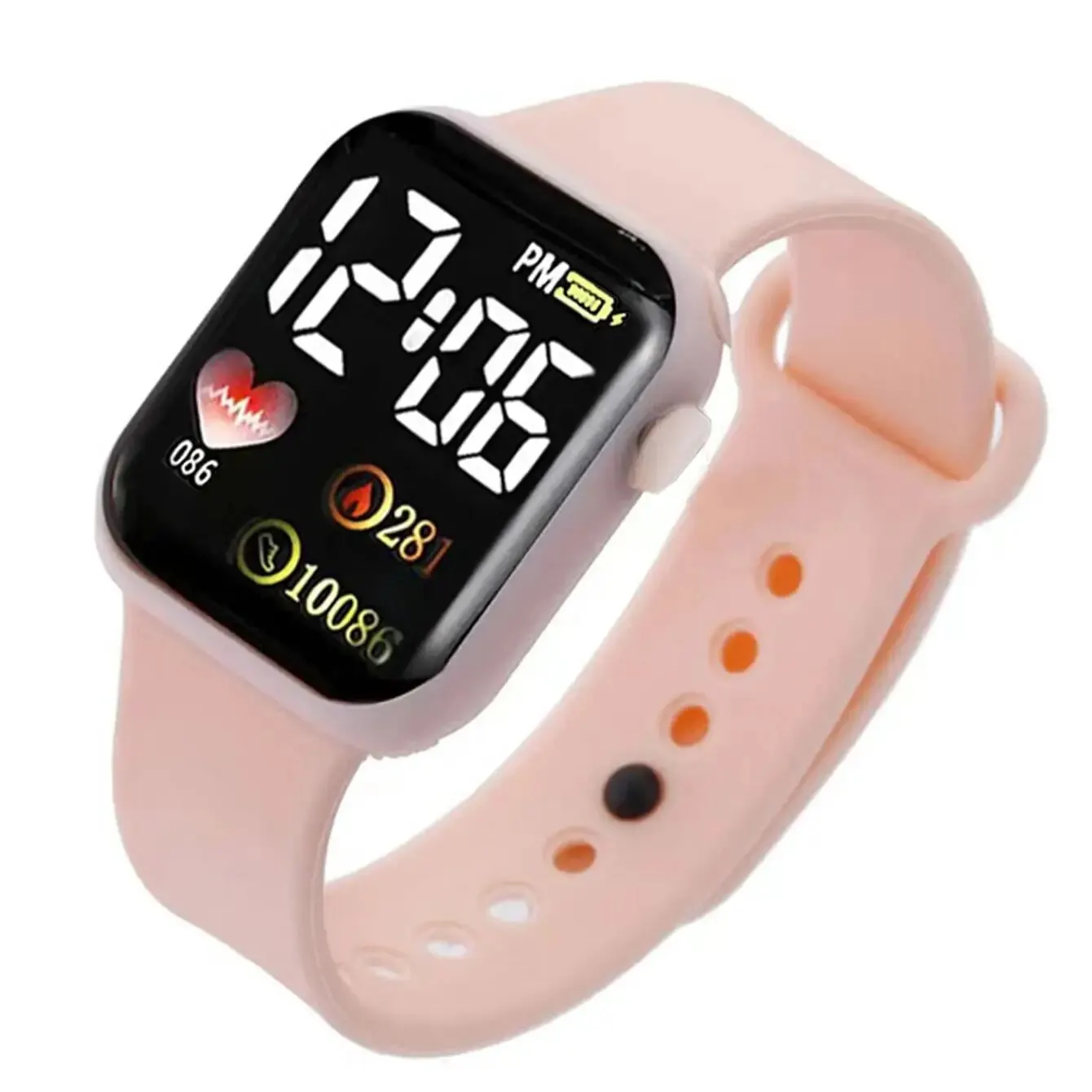 1pcs Ladies Love Pink Silicone LED Electronic Watch +1pcs Unicorn Crystal Bracelet Set for MOTHER'S Day Exclusive Gift 3