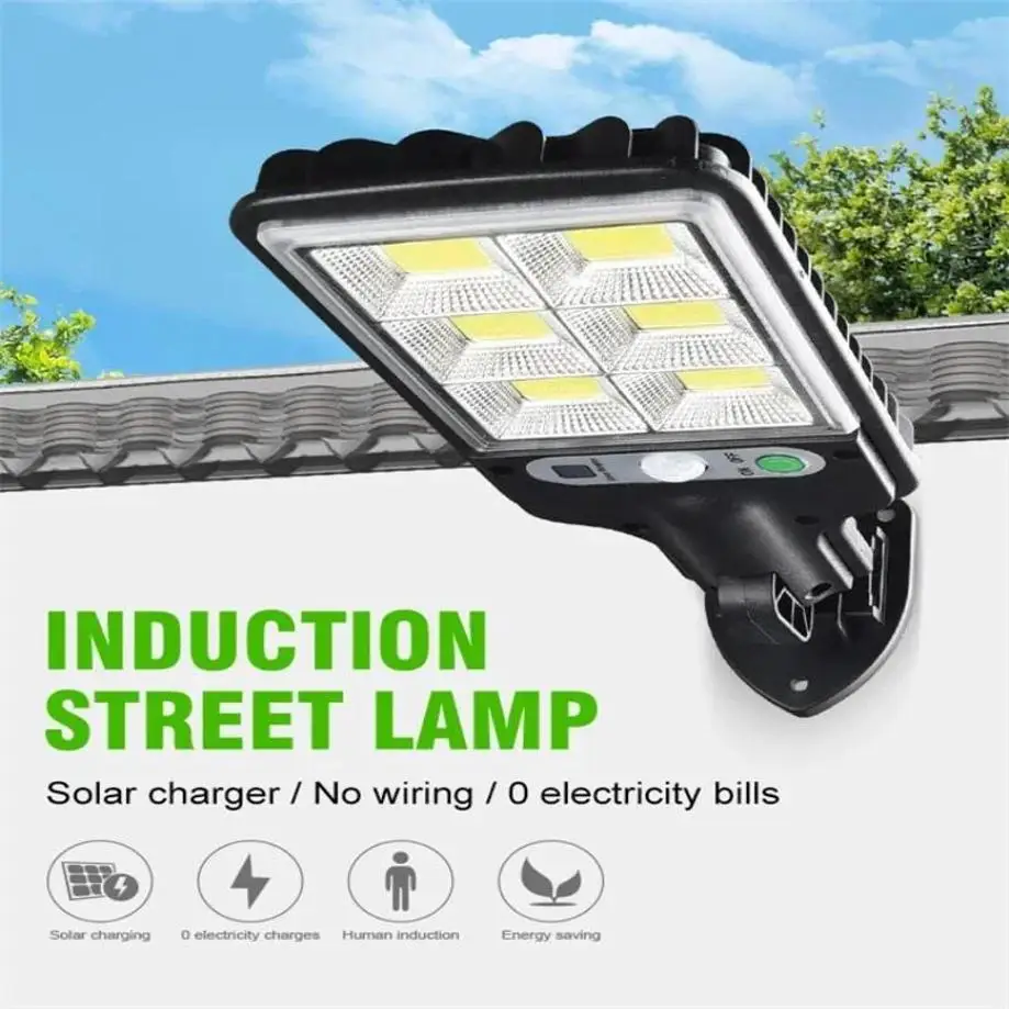 1 Pcs New COB/LED Solar Light Outdoor Lamp Powered Sunlight Wall Waterproof Motion Sensor Street Garden Decoration Outdoor Tool