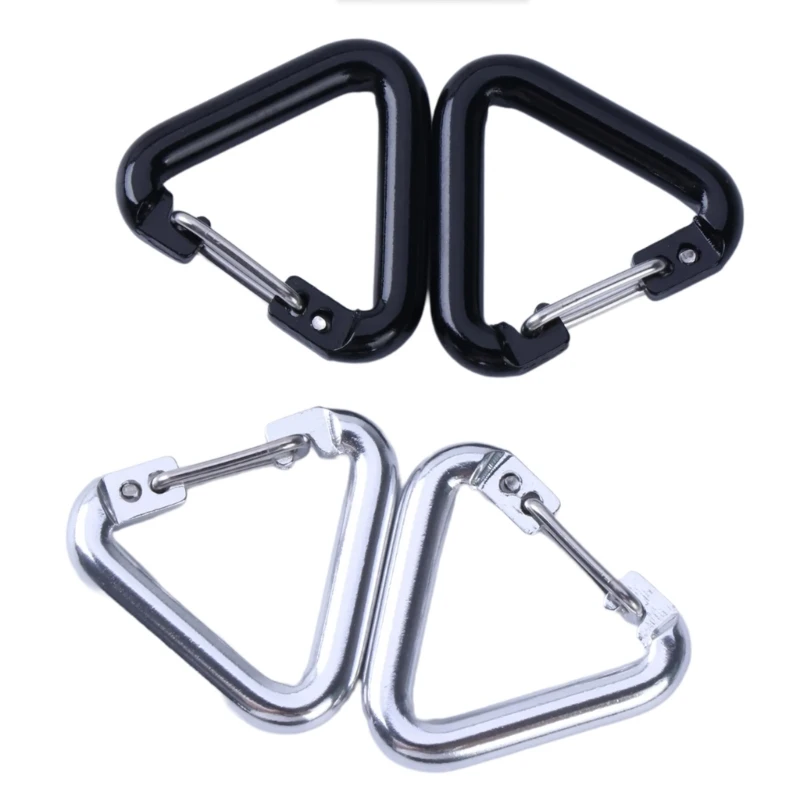 

25UC Carabiner Clip Triangular Climbing Buckle Aluminum Alloys Heavy Locking Hook for Camping Fishing Hikings Travel