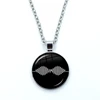 Fashion Creative Design Cartoon Arctic Monkeys Necklace Glass Cabochon Pendant Fashion Statement Crystal Necklace Wholesale 1
