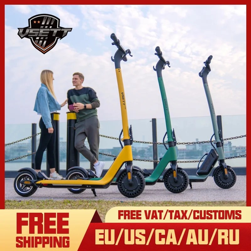 VSETT MINI Electric Scooter Hoverboard 2-Wheel 36V 7.8Ah Adult 8 Inch Solid Tire E-Scooter Foldable Kickscooter NFC Key MACURY