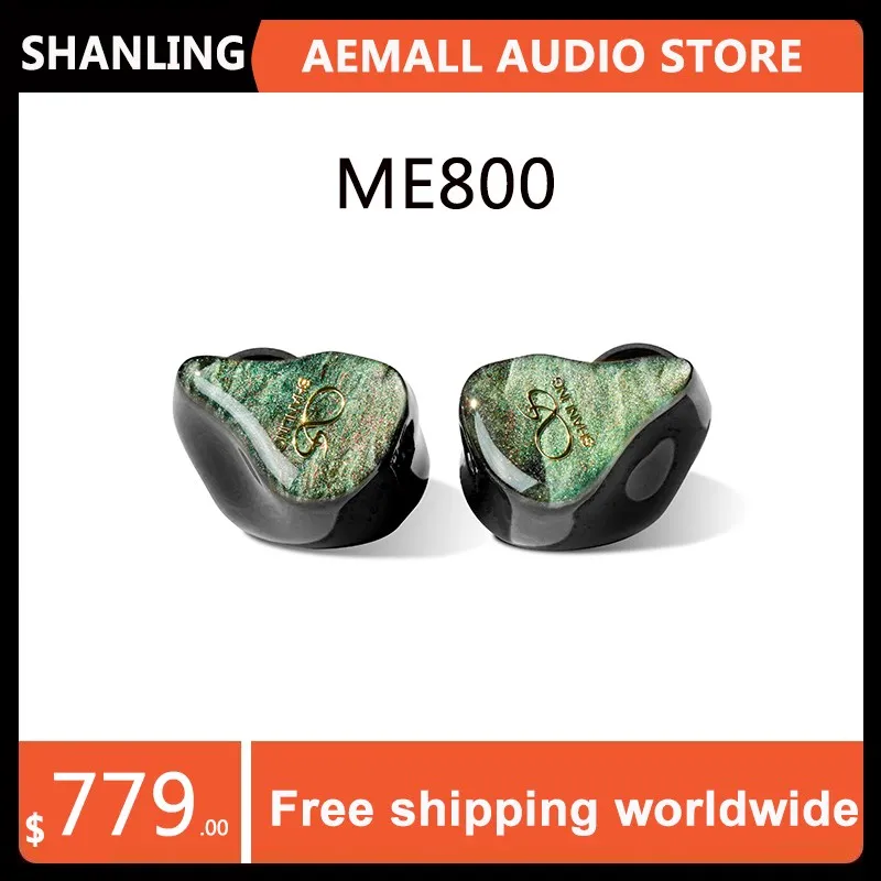 

Shanling ME800 Bedrade Koptelefoon 2DD + 4BA Hoofdtelefoon Oordopjes In-Ear Monitors Iem Muziek Audio Met 2PIN 0.78 Connector