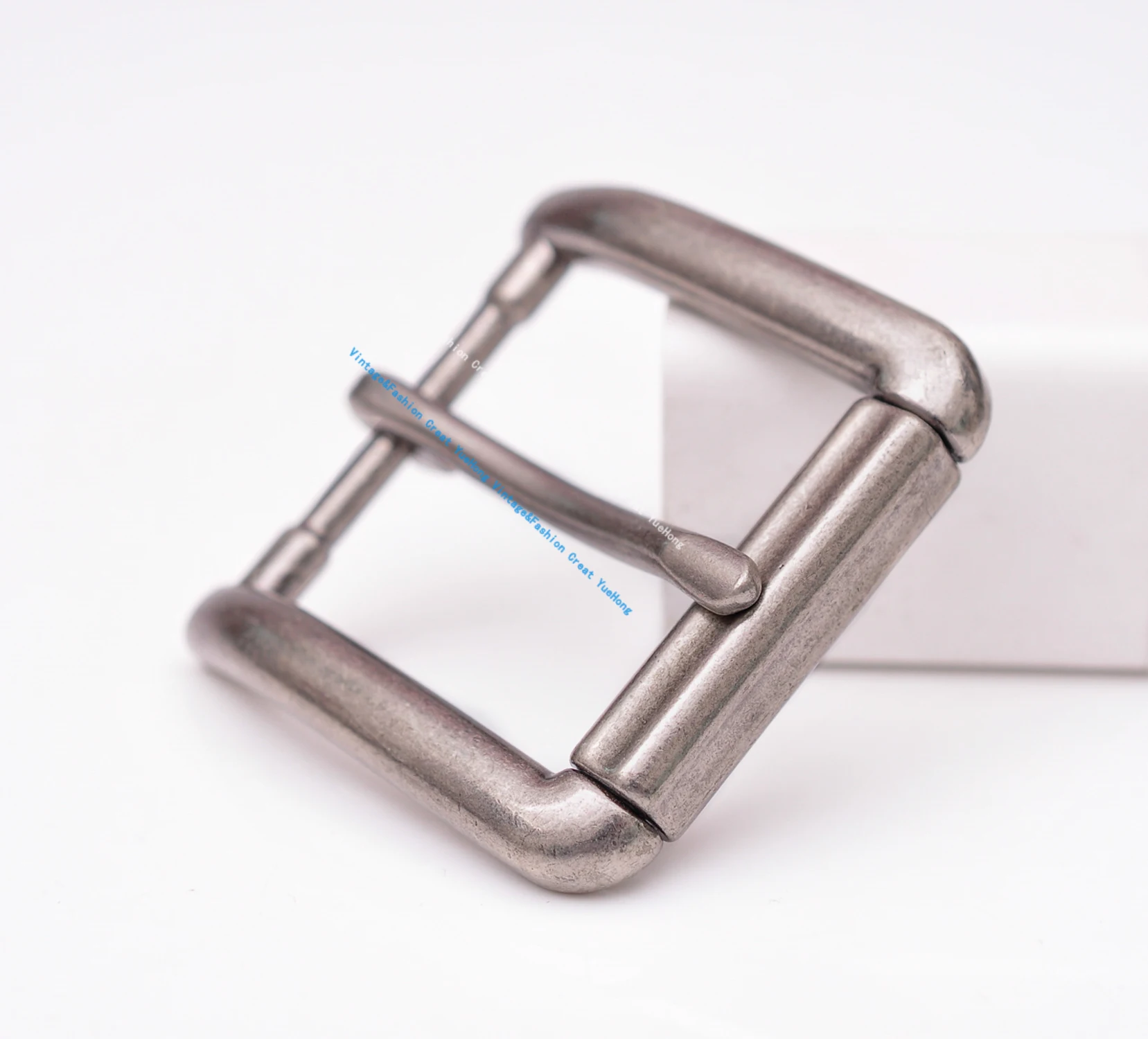 59*59MM (INNER 40 MM) Antiqued Silver Single Prong Replacement Roller Belt Buckle Fits Belt Strap