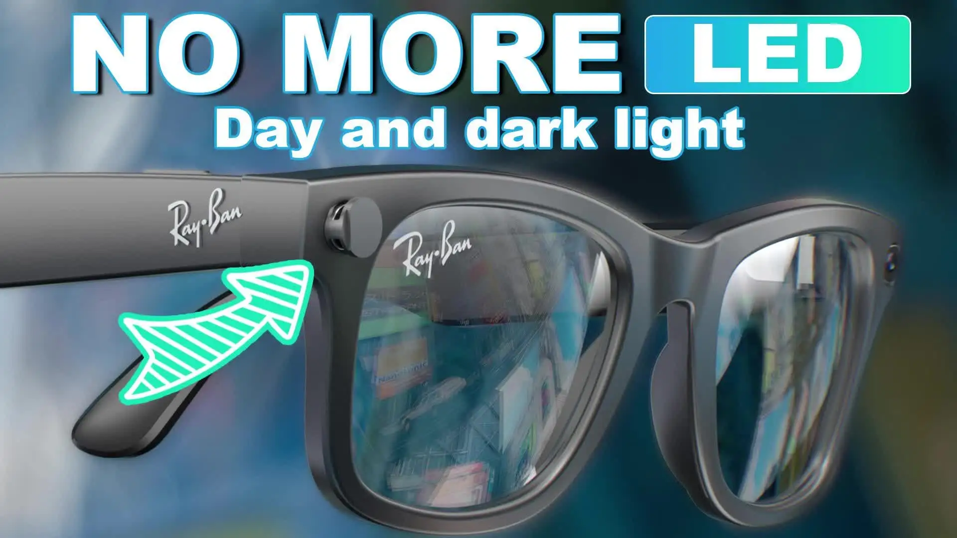最安 LED隠匿カバー装着済RayBan gen1 レイバンメタ LED Light Block Cover For Meta Glasses's Camera Lens Protective