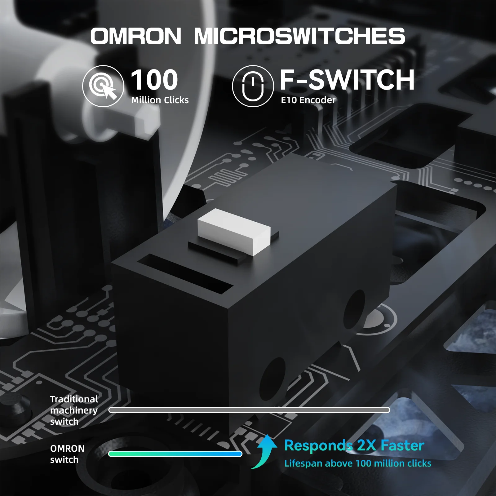 MANBASNAKE Mouse Da Gioco Wireless Ultra Leggero 49g – Tripla Modalità, Sensore PAW3395 26K DPI, Batteria 200h, Pulsanti Programmabili, Rotella TTC, Kailh GM8.0