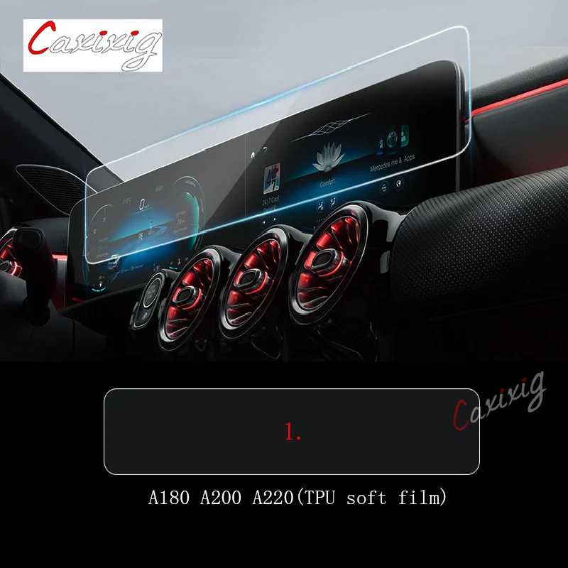 메르세데스 벤츠 CLA GLA H247 200 250 260 2019-2022Car GPS 네비게이션 필름 LCD 화면 TPU 내부 보호 필름 Anti-scratch