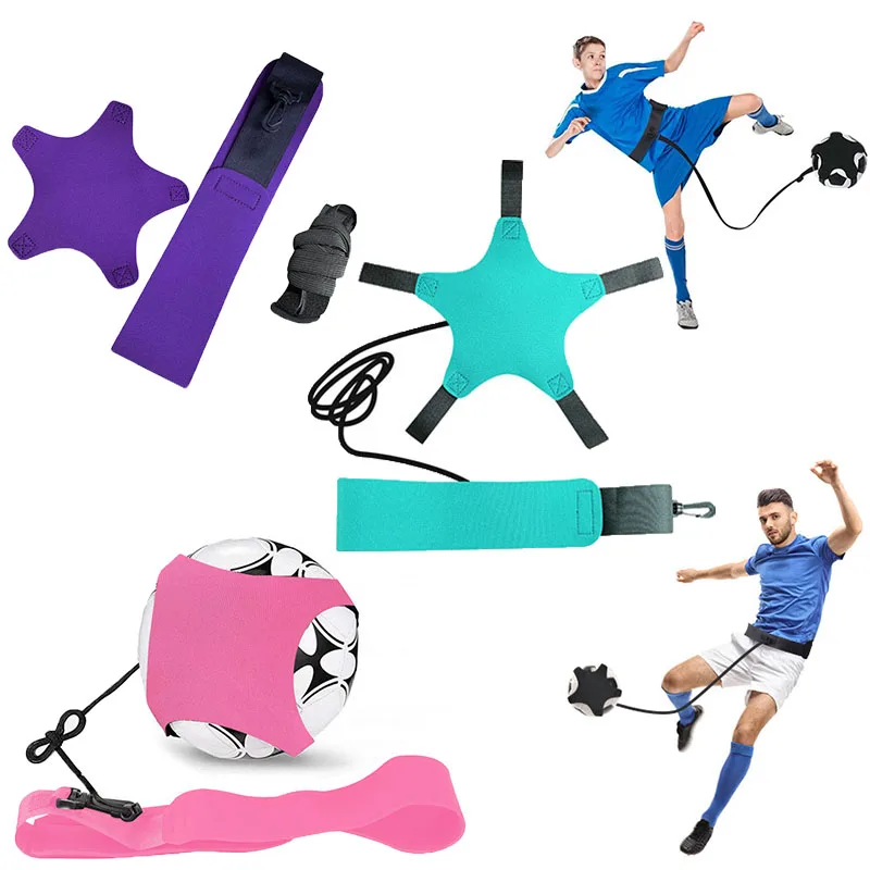 Football Training Belt Soccer Ball Kicking Belt Adult Kids Soccer Juggling Bag Football Trainer Mat Training Equipment