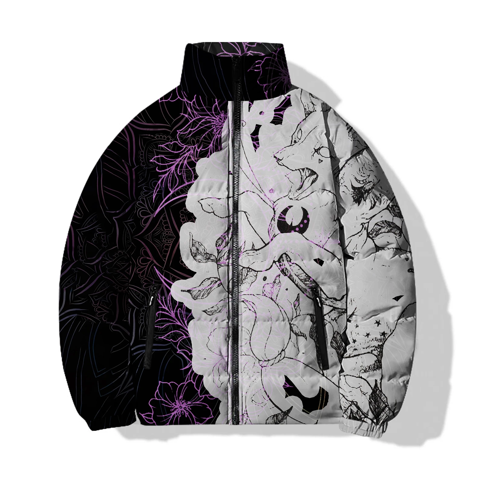 thumbnail image 1 of Chaquetas geniales para hombre, moda de invierno, abrigo para hombre, conejo, novedad, abrigos de plumón, abrigo frío de zorro para hombre, parkas duraderas, calidez, león para hombre, 1 of 5
