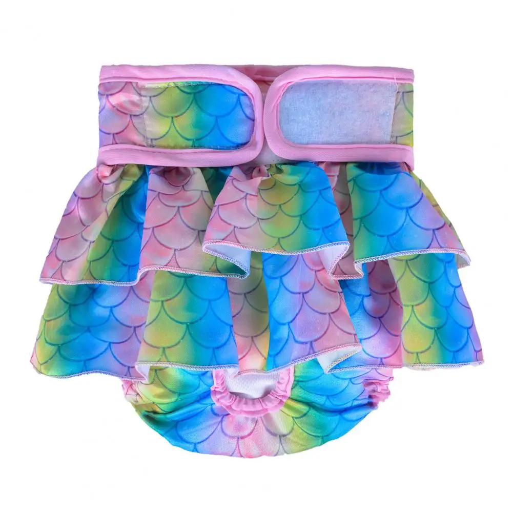 Dog Diapers Female Washable Quick-Drying Breathable Super Soft Polyester Dog Sanitary Panties Reusable Dog Diaper Pet Supplies dog diapers pet diapers dog nappies