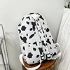 Personalized Harajuku Style Backpack For Women's Ins Super Hot Cow Pattern Cute Girl Canvas Bag Soft Girl Backpack 6