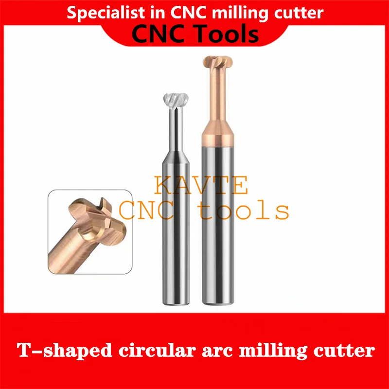 Radius Corner T-slot Milling Cutter CNC Carbide T Type End Mill Concave ...