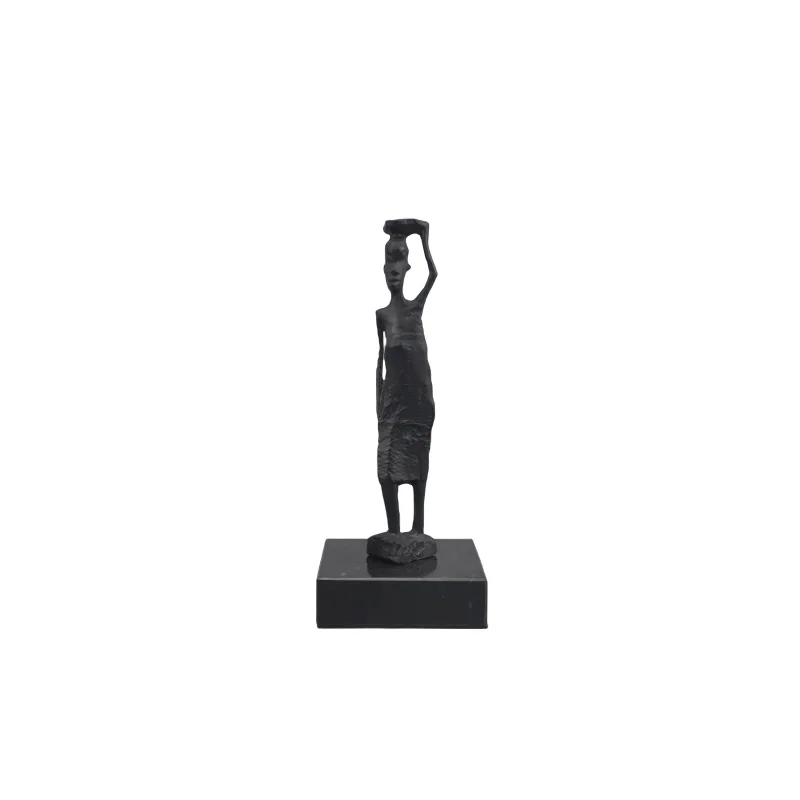 

Modern minimalist abstract cast iron marble sculpture ornaments