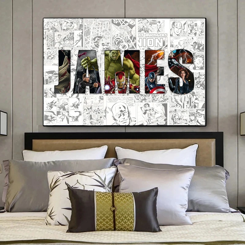 Custom Name Canvas - Iron Man 4 | Custom Name Canvas - Iron Man 3