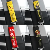 Pokemon Anime Car Seat Belt Shoulder Pad Accessories Cute Pikachu Interior Decoration Protective Cover Children's Toy Gift