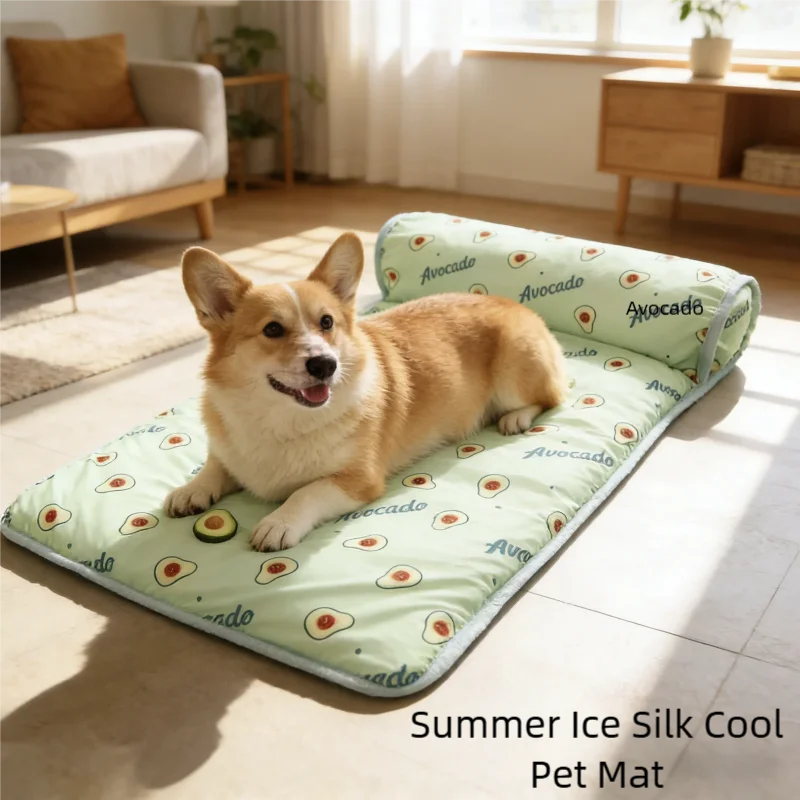 Dog Mat Cooling Summer Pad Mat For Dogs Cat Blanket Sofa Breathable Pet Dog Bed Summer Washable For Small Medium Large Dogs Mat_voghion.com