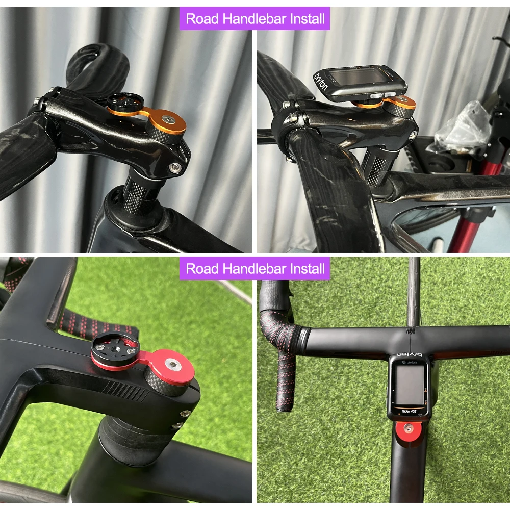 Enhanced Bike Stem Handlebar Cap with Computer Mount Bracket