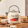 1.7L White Retro Automatic Electric Kettle Water Boiler Strix Thermostat 304Stainless Steel 24x20x26cm 2