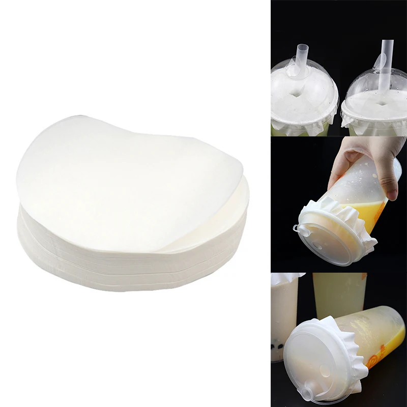 

Round Shape Leak Proof Paper Film Coffee Spill Proof Gasket Leak Proof Paper Films,Disposable Milk Tea Sealing Film
