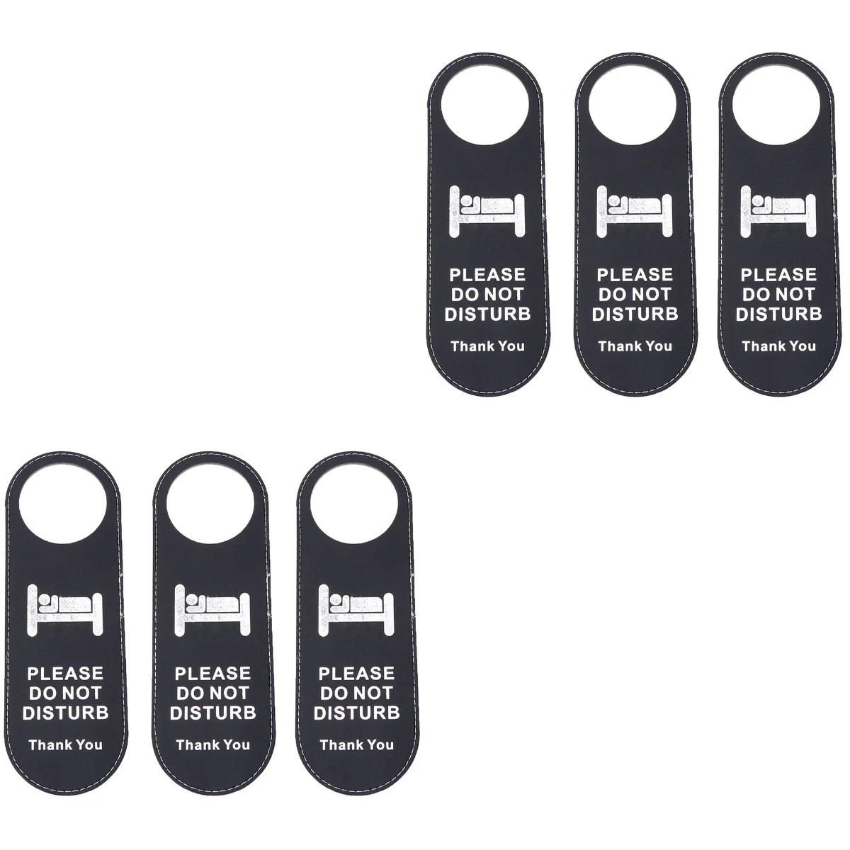 

6 Pcs Door Handle Clean Double-sided Listing Office Signs for Front Hanging Tag