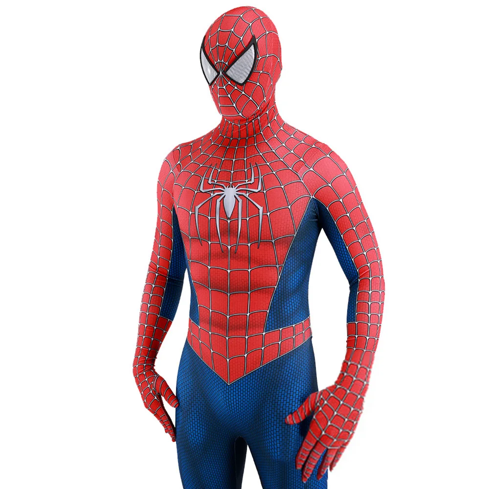 ライミクラシックスパイダーマンコスチュームコスプレ 3D