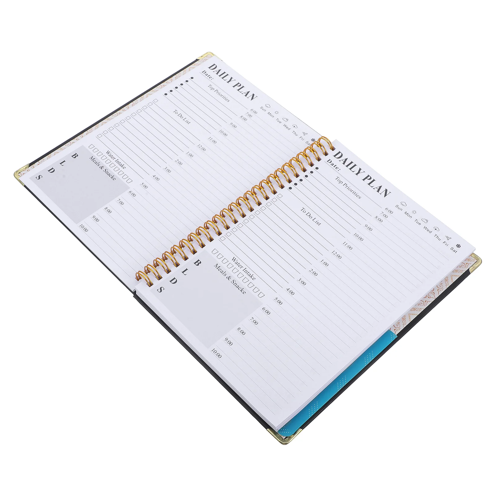 

English Budget Book Planning Office Coil Notepad Colored Notebook Small The Spiral