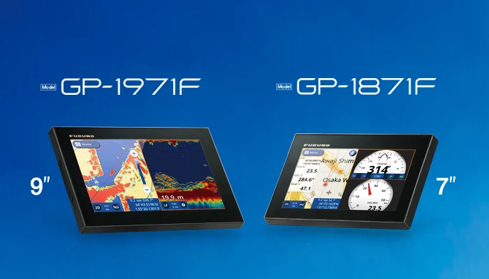 GP-1971F GPS/WAAS CHART PLOTTER With Built-in CHIRP FISH FINDER