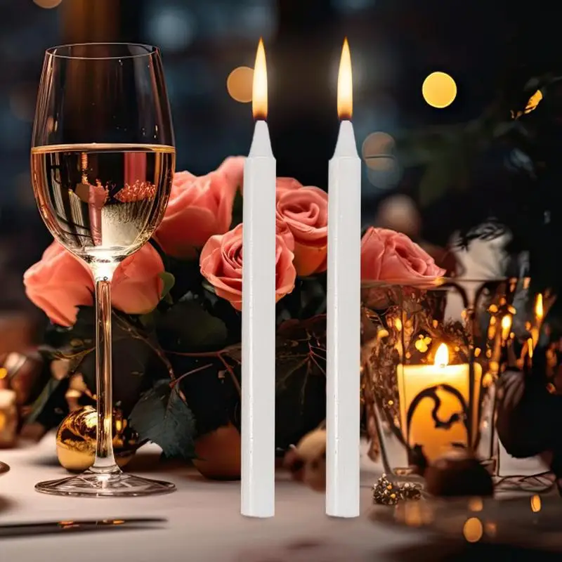 10 Bougies Coniques Bolsius Anti-goutte - Ivoire, 25 Cm, Durée 7,5 H - Pour Dîners, Anniversaires, Ambiance Romantique - 6