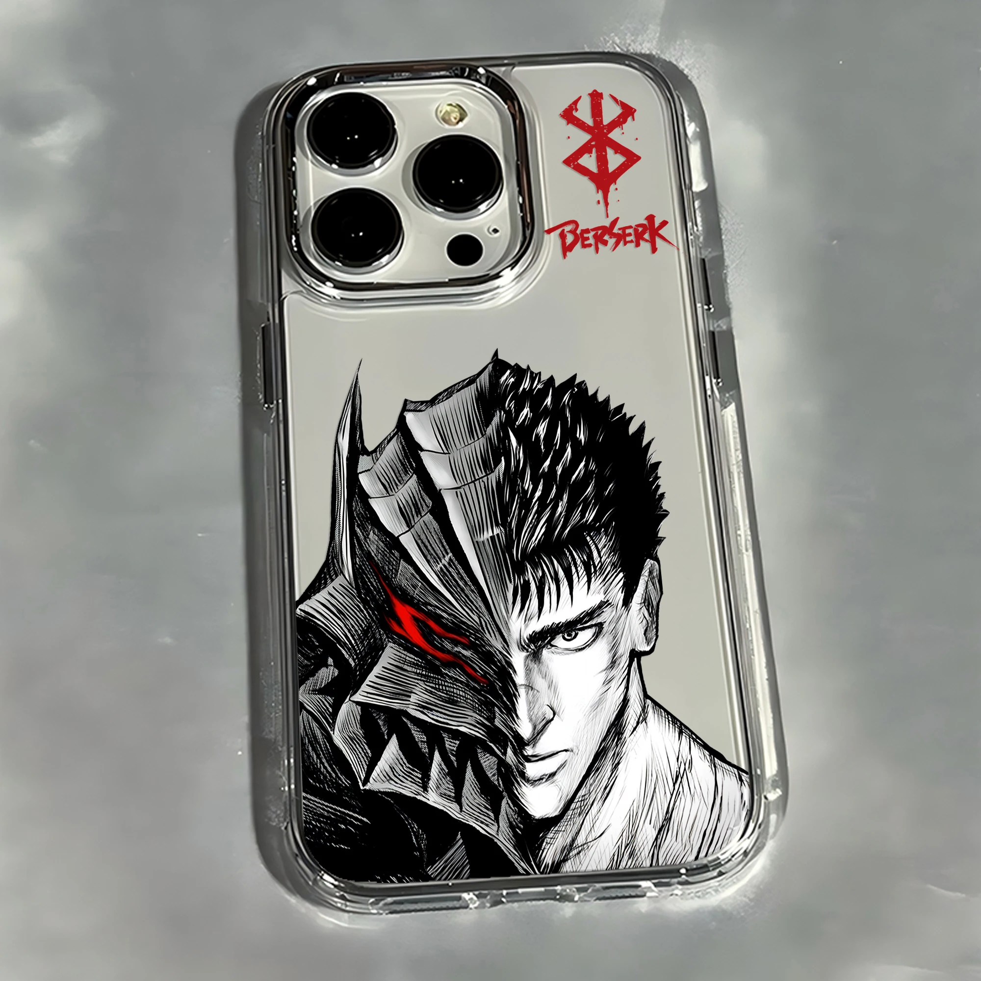 Japanese Hot Blood Anime Berserk Guts Soft Silicone Phone Case
